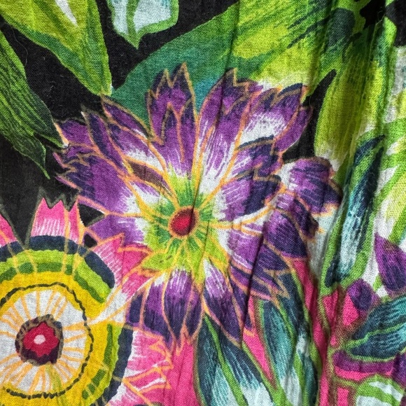 Vintage Boho Floral Skirt – Crinkle India Cotton Indie Sleaze festival - Picture 6 of 11